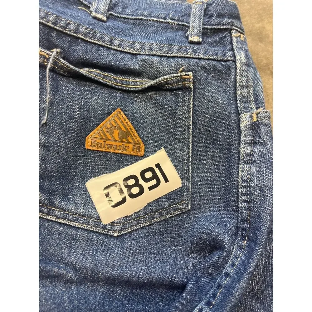 Bulwark Excel‎ FR Jeans Mens 38x30 Blue Flame Resistant Work Denim